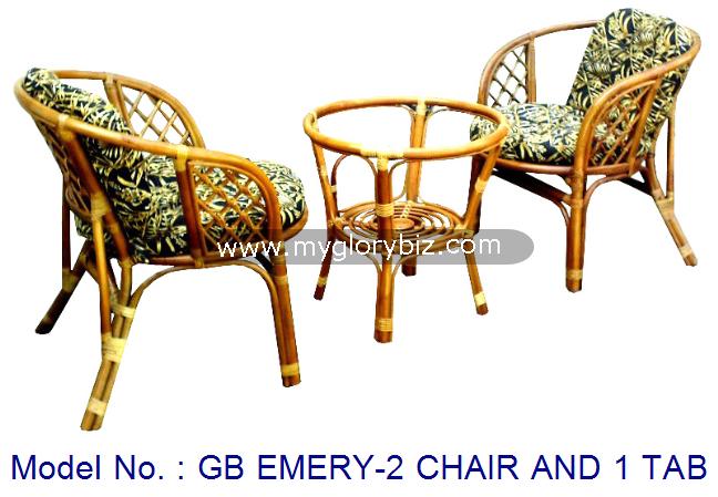 GB EMERY-2 CHAIR AND 1 TABLE